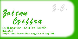 zoltan cziffra business card
